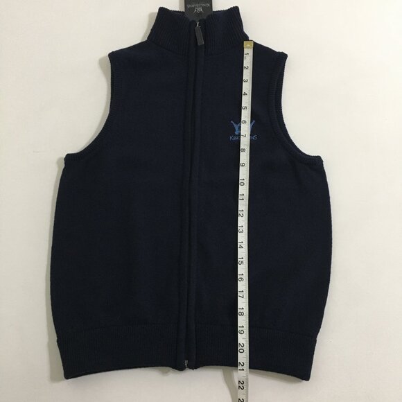 Glenbrae Kingsbarns Golf Vest NWT Womens XS Navy Blue Knit Lambswool Full Zip - Picture 11 of 13